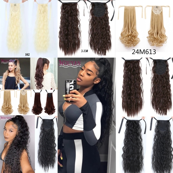 New! Long Synthetic ponytails - Picture 5 of 8